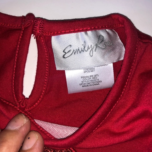 🎉HP 🎉 Emily Rose Christmas Unicorn Dress Size 2T - Picture 3 of 8